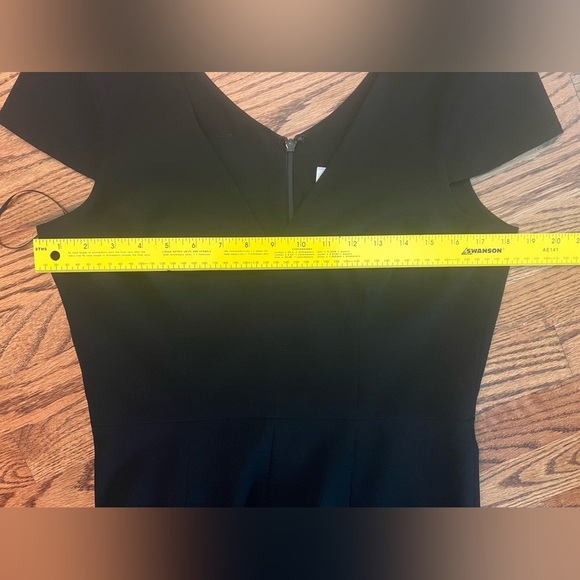 Dress the Population Bettie Black Cocktail Dress High Low Ruffled Hem Size Large - Picture 7 of 7